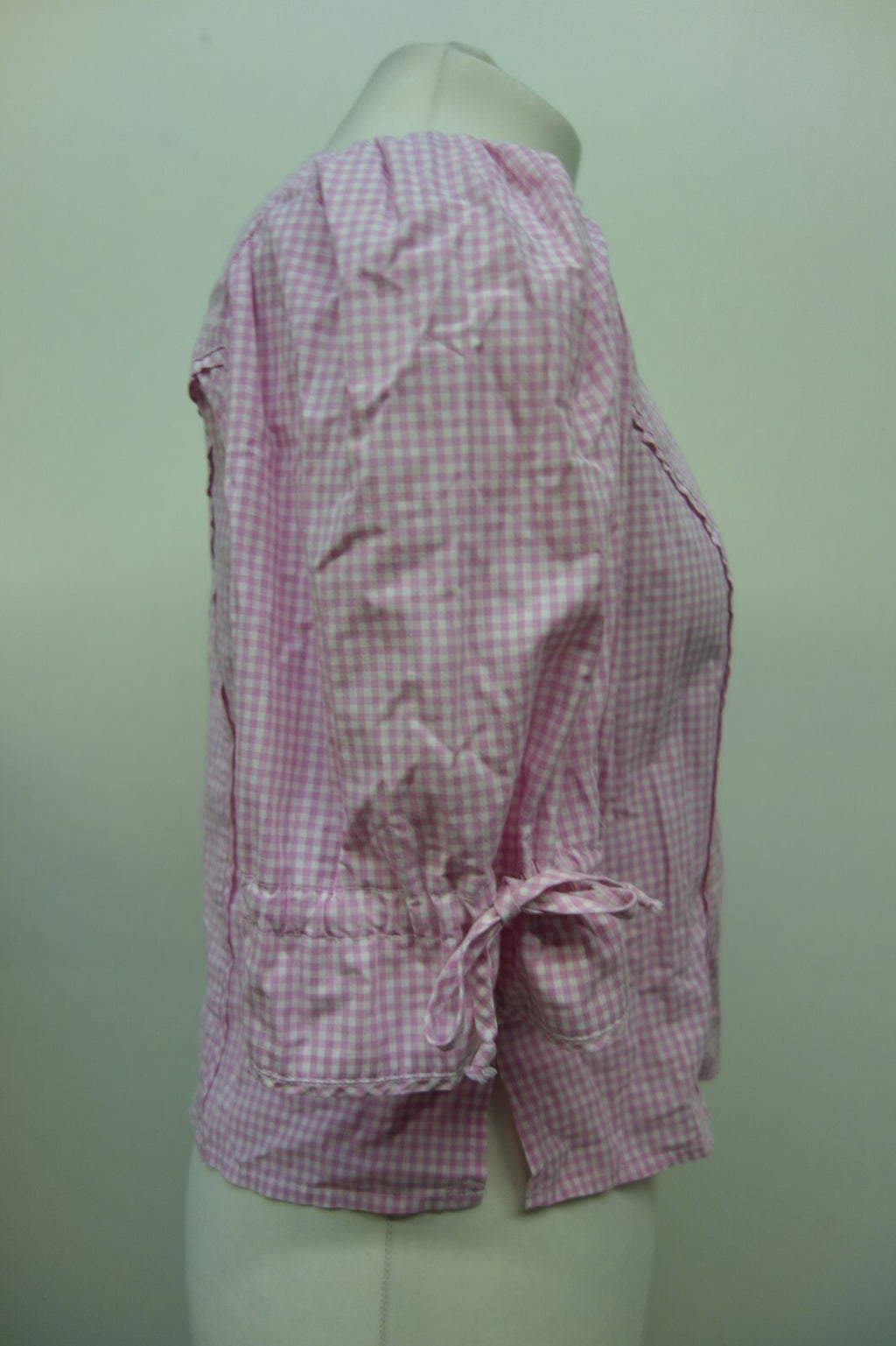 EK1549  Damen Bluse von H.Moser, rosa, kariert, Gr. 363