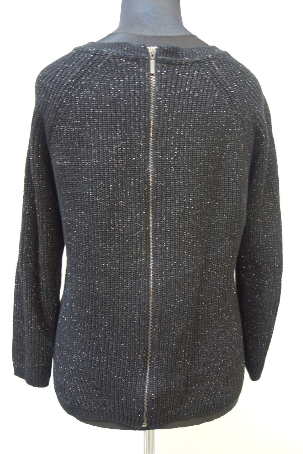 EK3561 Damen Pullover von Esprit, schwarz mit Glitzerfäden, gr. M4