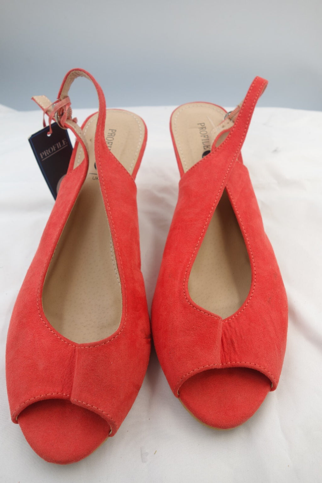 ES0063 Damen Sandalen von Profile, koralle, Gr. UK71