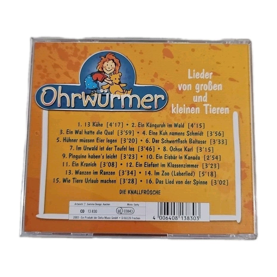 EB4039 CD Ohrwürmer - Lieder von großen und kleinen Tieren (Kinderlieder)2