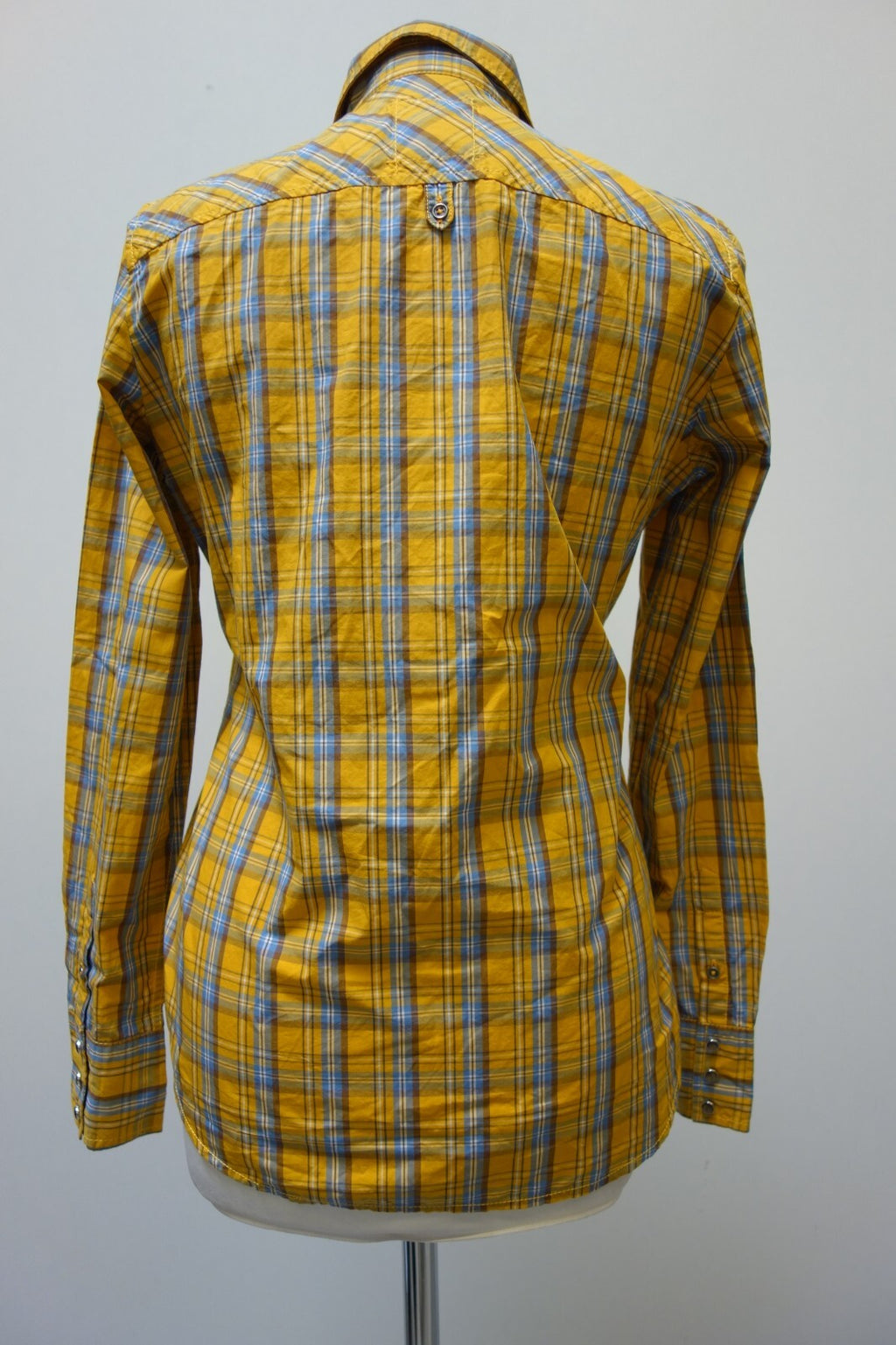 EK0232 Damen Bluse von Marc O Polo, gelb, kariert, Gr. 364