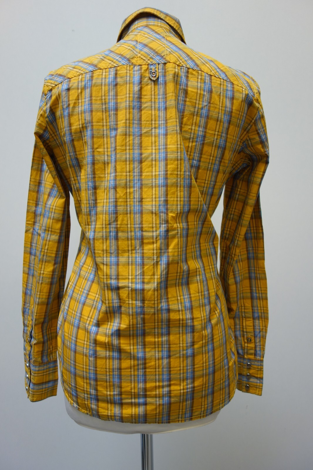 EK0232 Damen Bluse von Marc O Polo, gelb, kariert, Gr. 364