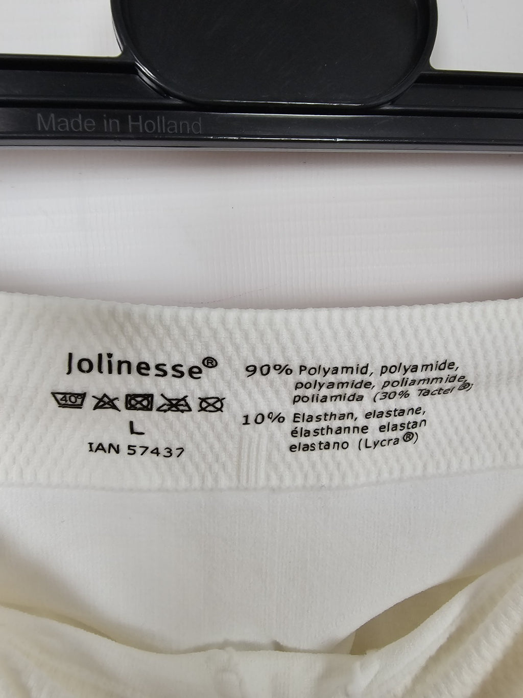 EK8912 damen Leggins von Jolinesse, Weiß, Gr. L3