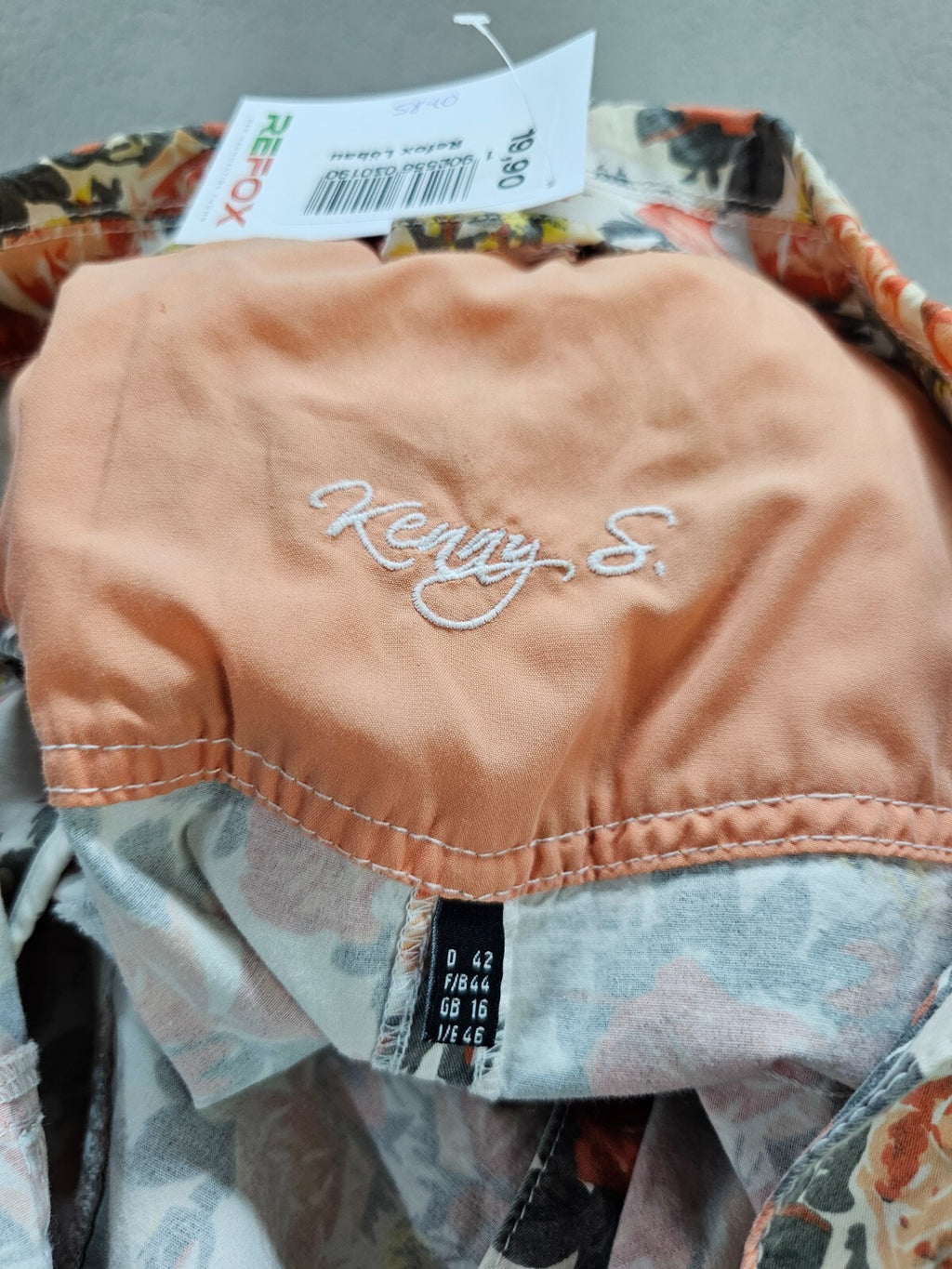 EK5840 Damen Weste von Kenny S., weiß, orange, grau, Gr. 426