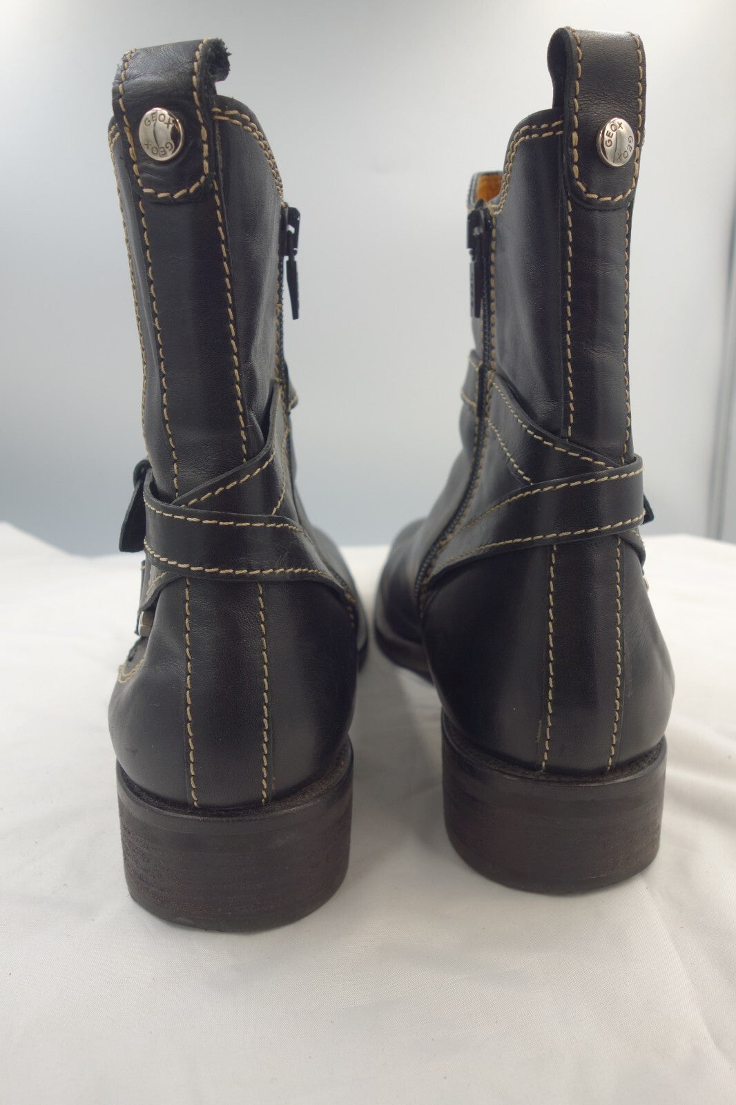 ES0193 Damen Stiefeletten von Geox, schwarz, Gr. 394
