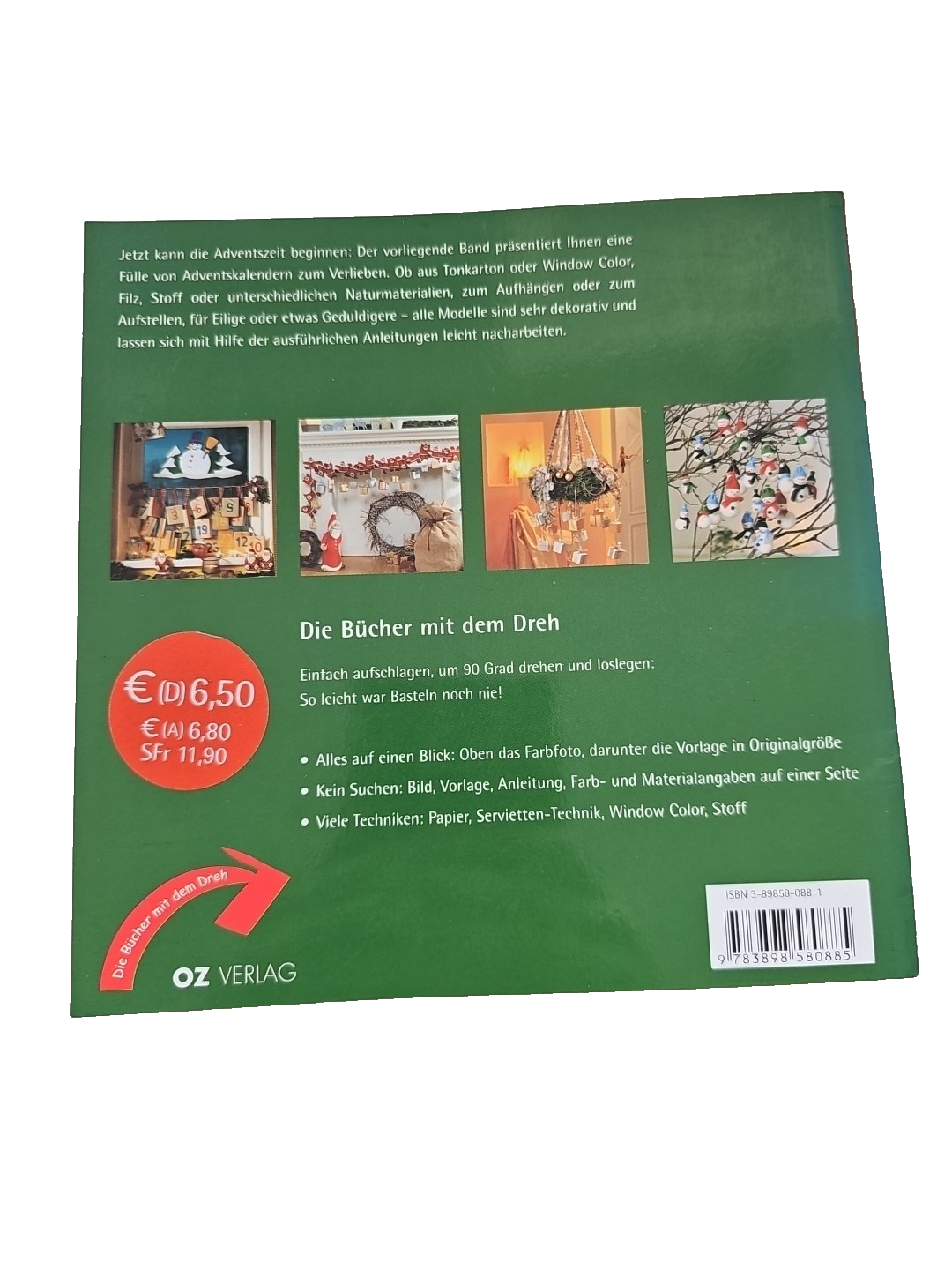 EB3368 Adventskalender: Papier Serviettentechnik Window Color (OZKreativband)1