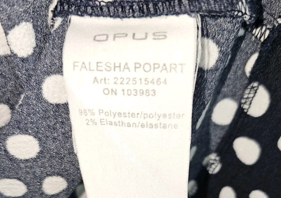 EK9122 Damen Bluse von Opus, schwarz-weiß, gepunktet, Gr.382
