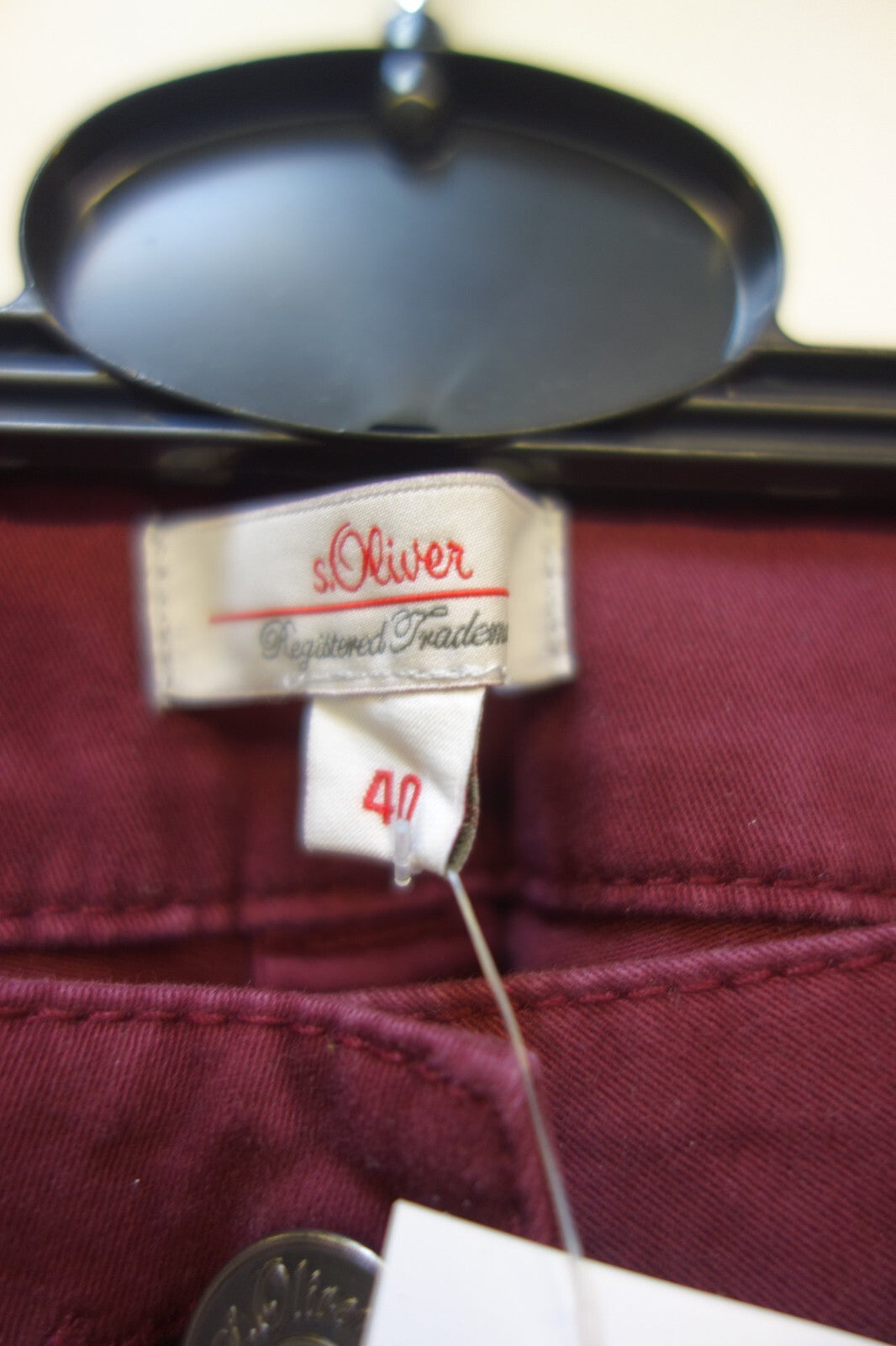 EK3574 Damen Hose von s.Oliver, dunkelrot, Gr. 402