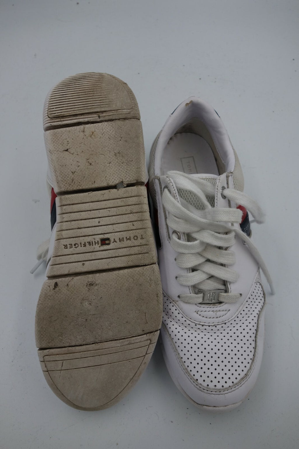 ES0345 Damen Sneaker von Tommy Hilfiger, weiß, 395