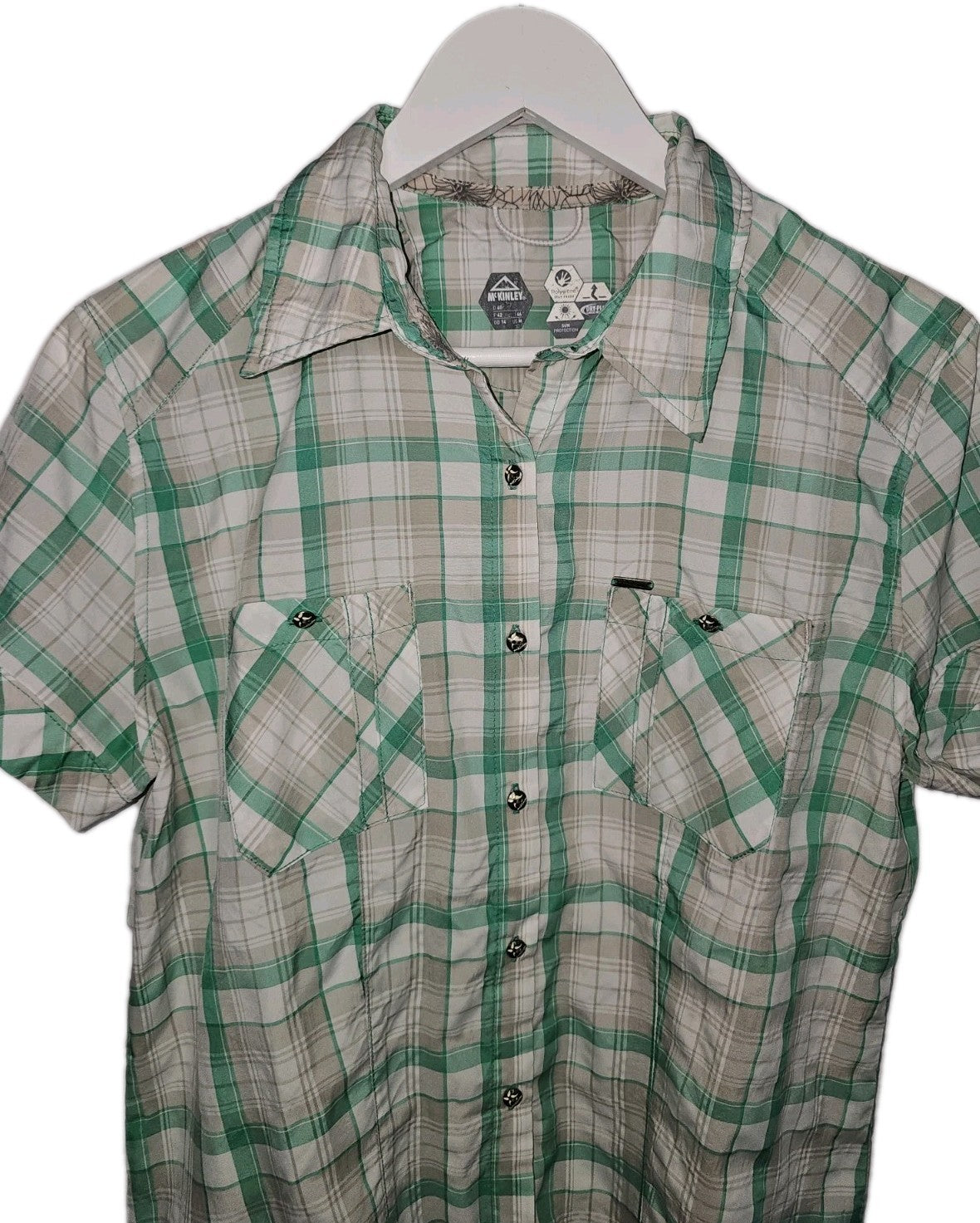 EK9203 Damen Bluse von McKinley, Weiß/Grün, Gr. 401