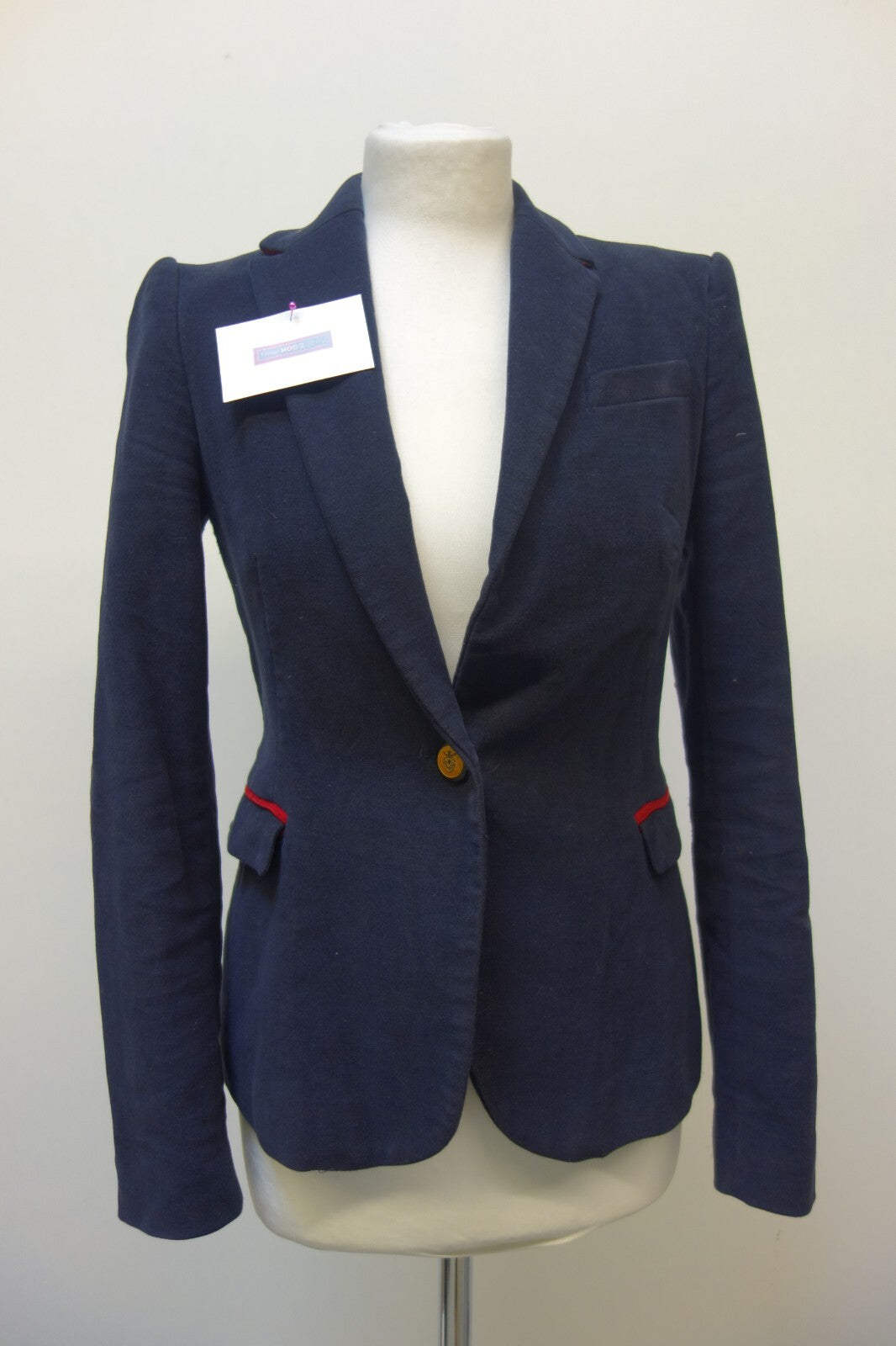 EK2614 Damen Blazer von Zara, blau, Gr. S0