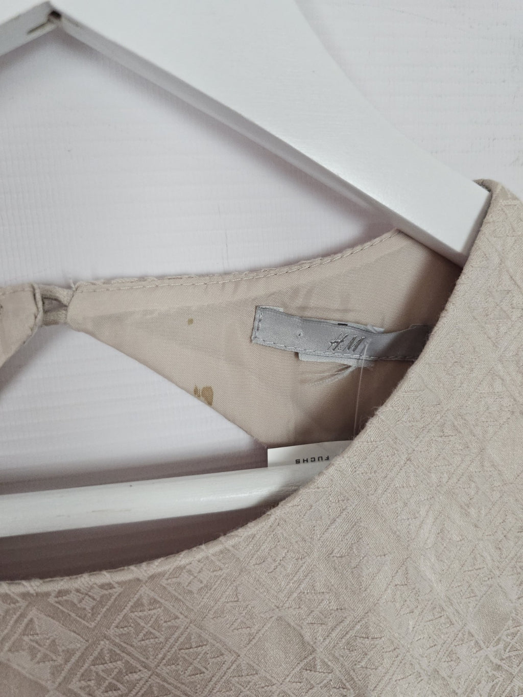 EK8540 Damen Kleid von H&M,  Beige, Gr. Ca. 362