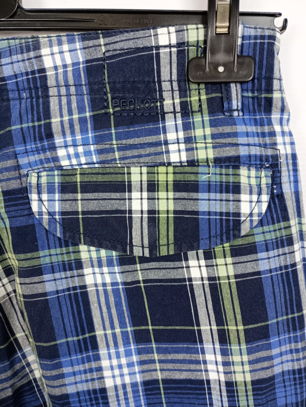 EK2643 Herren Shorts von Peckott, blau kariert, Gr. 317