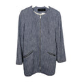 EK9191 Damen Trenchcoat von Zara, Blau, Gr.L0