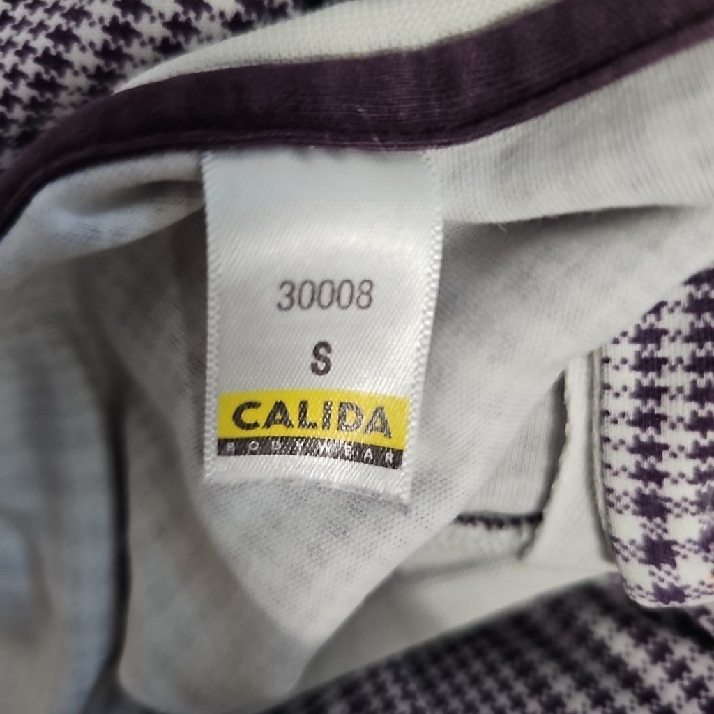EK9430 Damen Schlafkleid von Calida, lila-weiß, Gr.S4