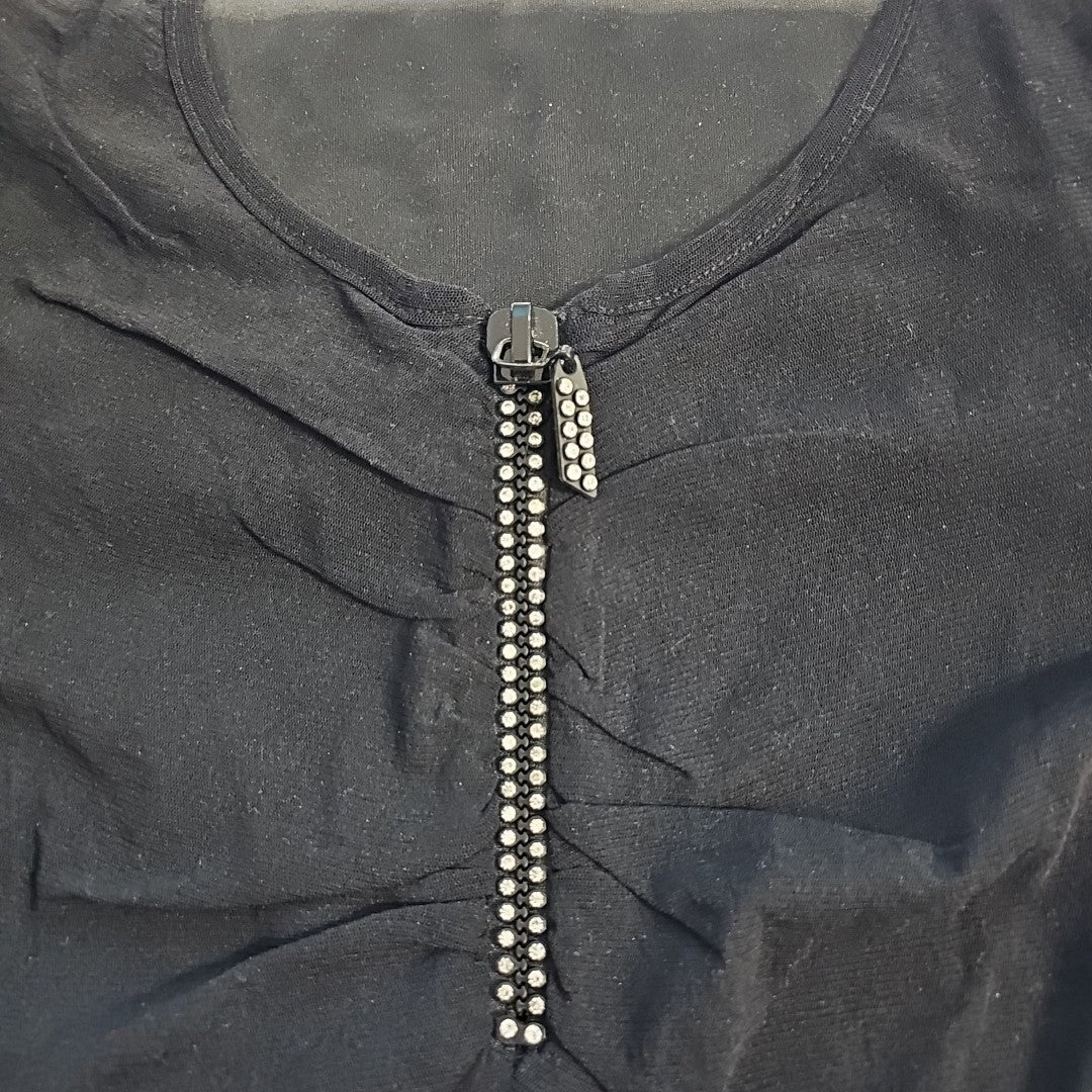 EK7772 Damen Bluse, schwarz, Gr.L3