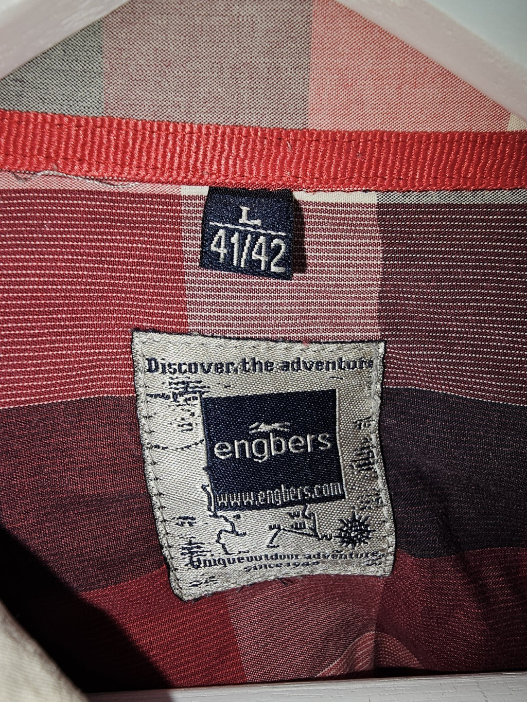 EK7755 Herren Hemd von Engbers, rot, Gr.L (41/42)1