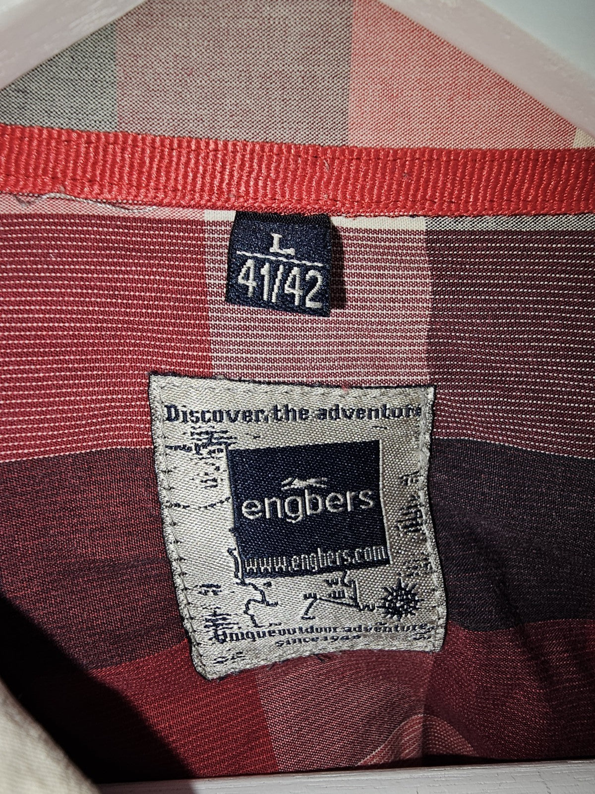 EK7755 Herren Hemd von Engbers, rot, Gr.L (41/42)1