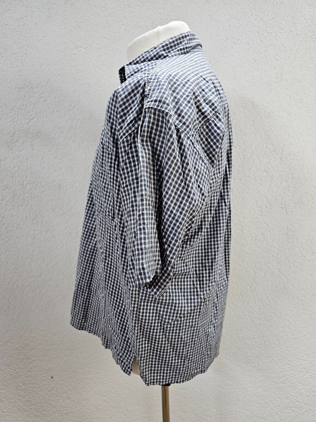 EK5794 Herren Hemd von Big Star, blau/grau kariert, gr. L3