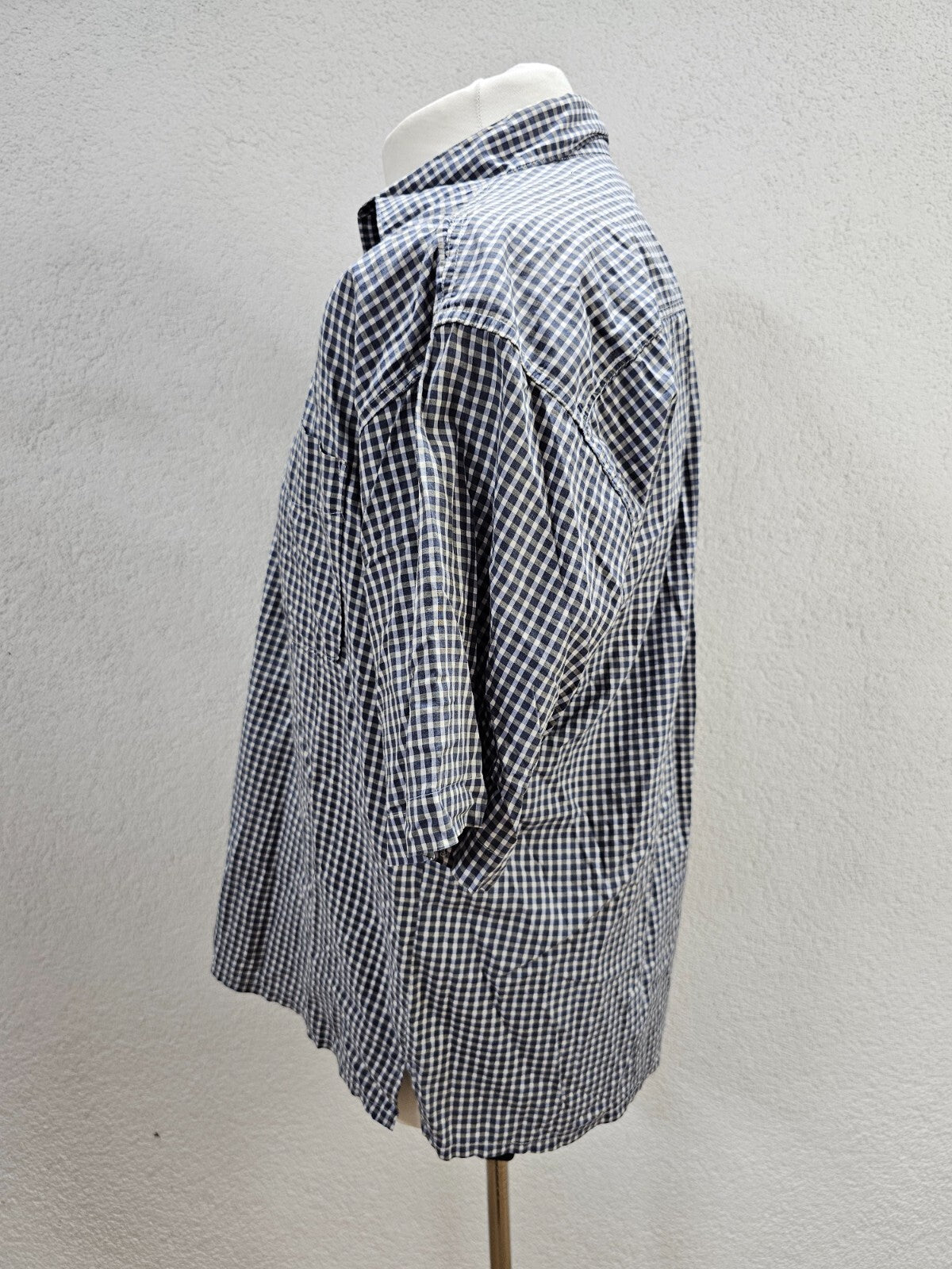 EK5794 Herren Hemd von Big Star, blau/grau kariert, gr. L3