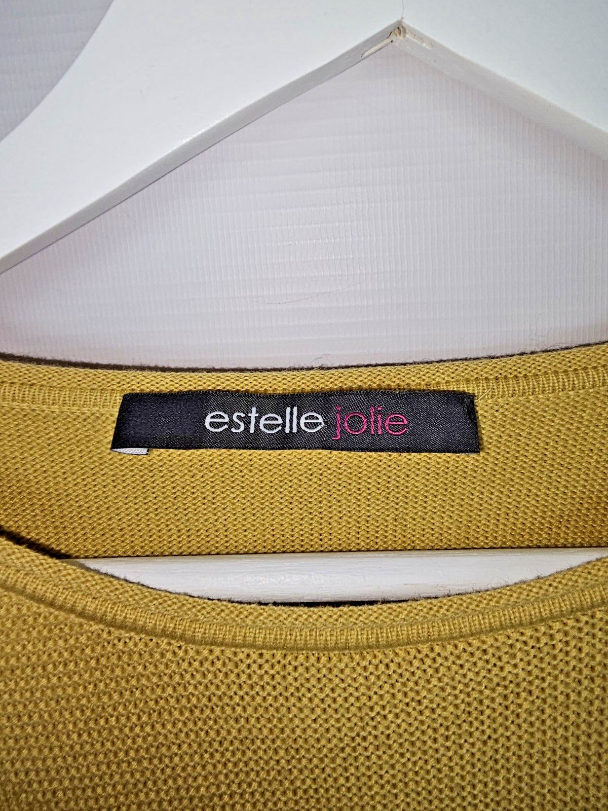 EK7279 Damen Pullover von Estelle Jolie, gelb, Gr.441