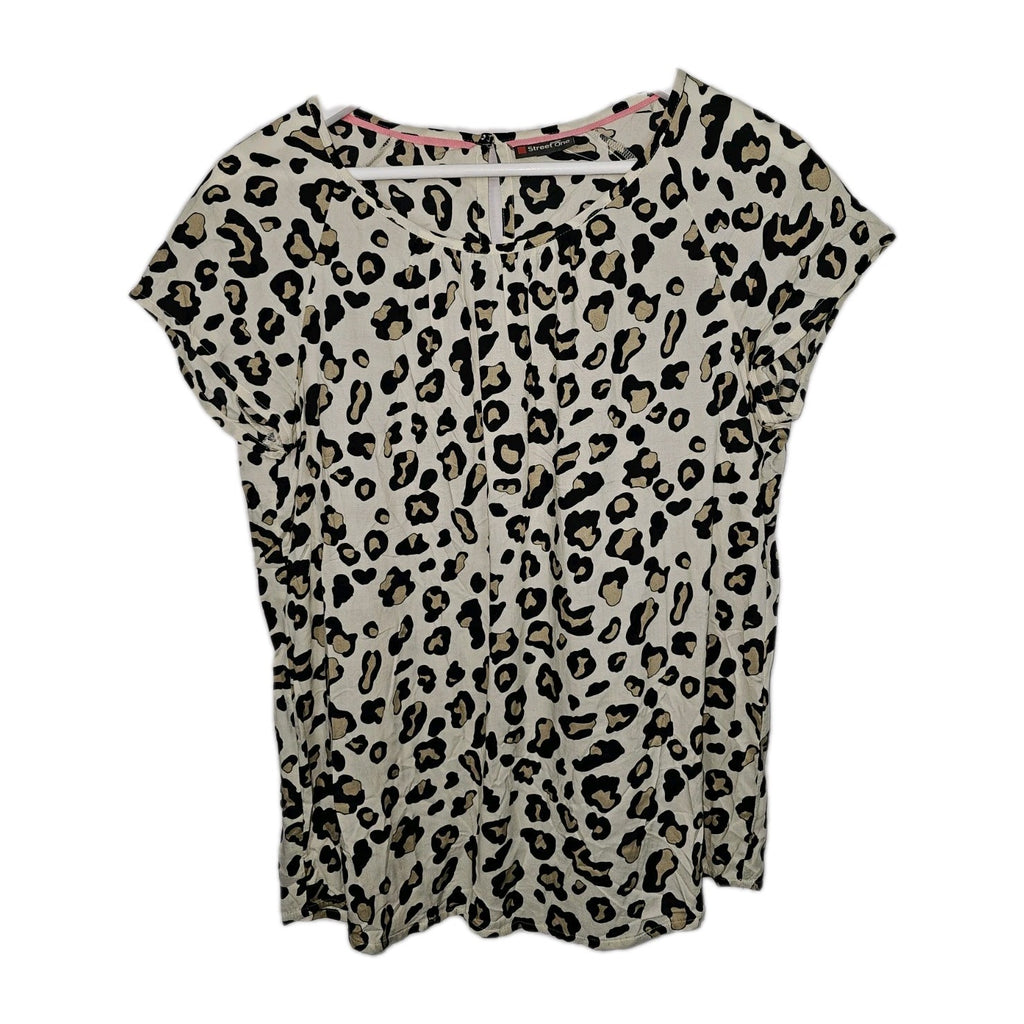 EK9189 Damen Bluse von Street One, braun, Leopardenmuster, Gr.360