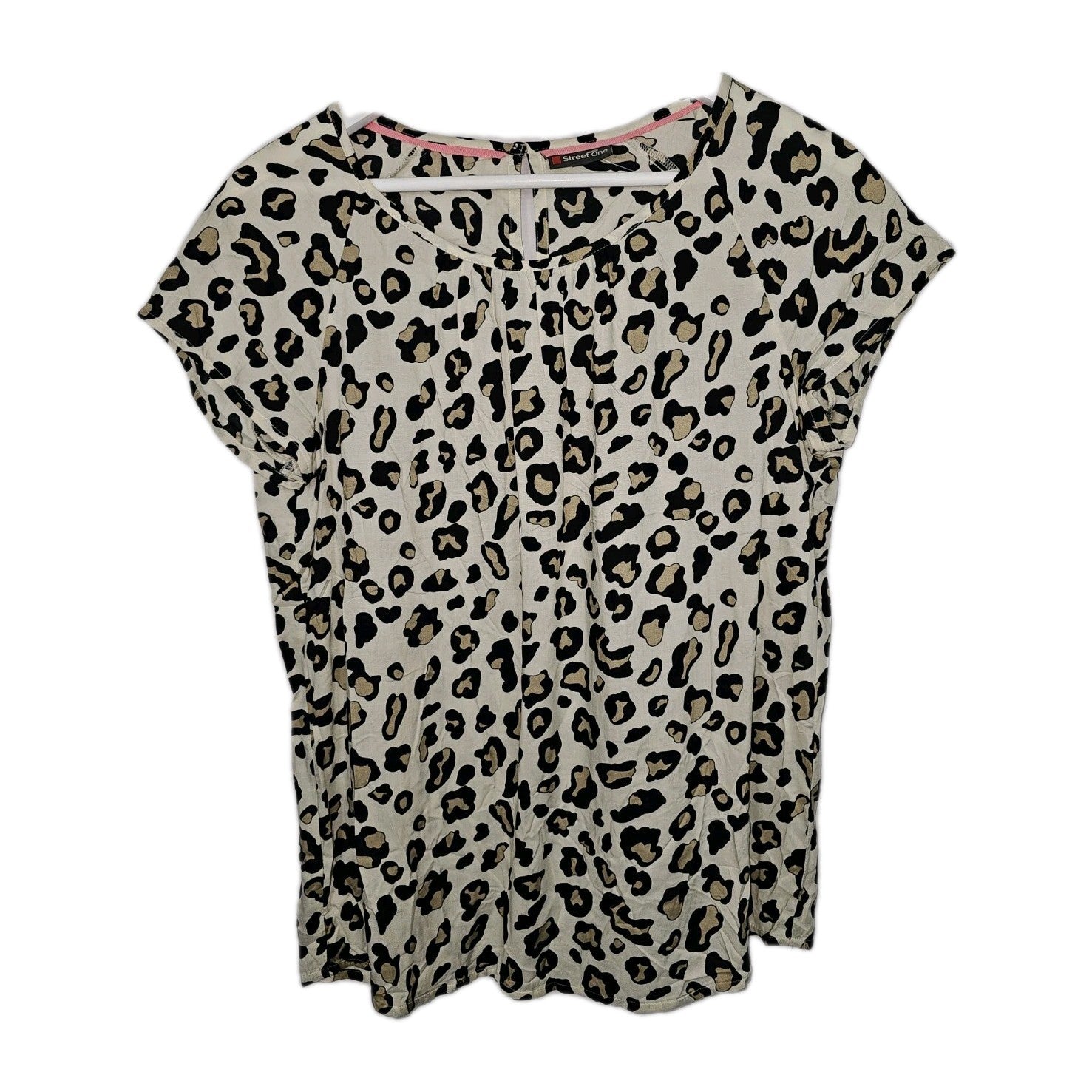 EK9189 Damen Bluse von Street One, braun, Leopardenmuster, Gr.360