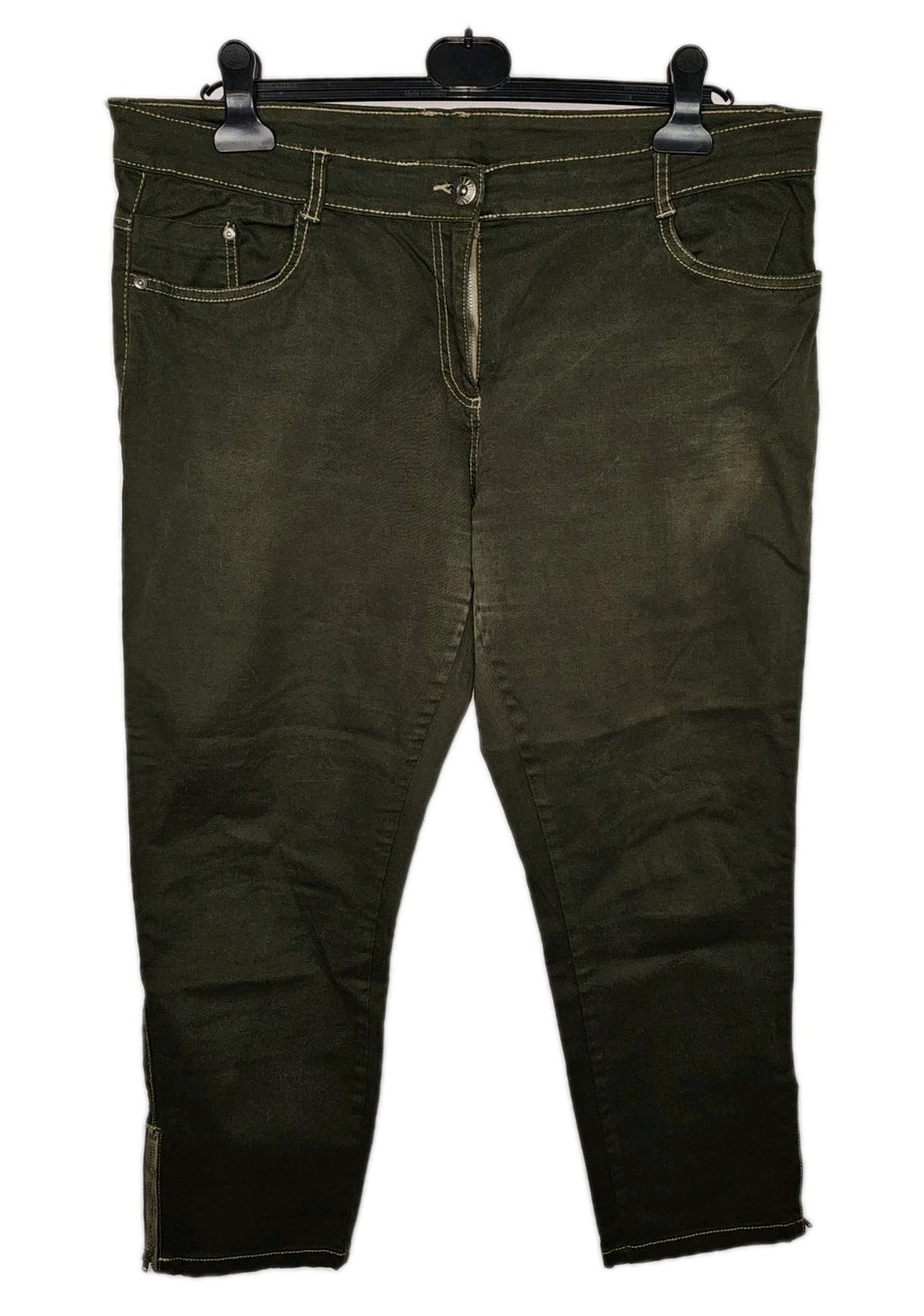 EK9727 Damen Hose von Gina, Dunkelgrün, Gr. 460