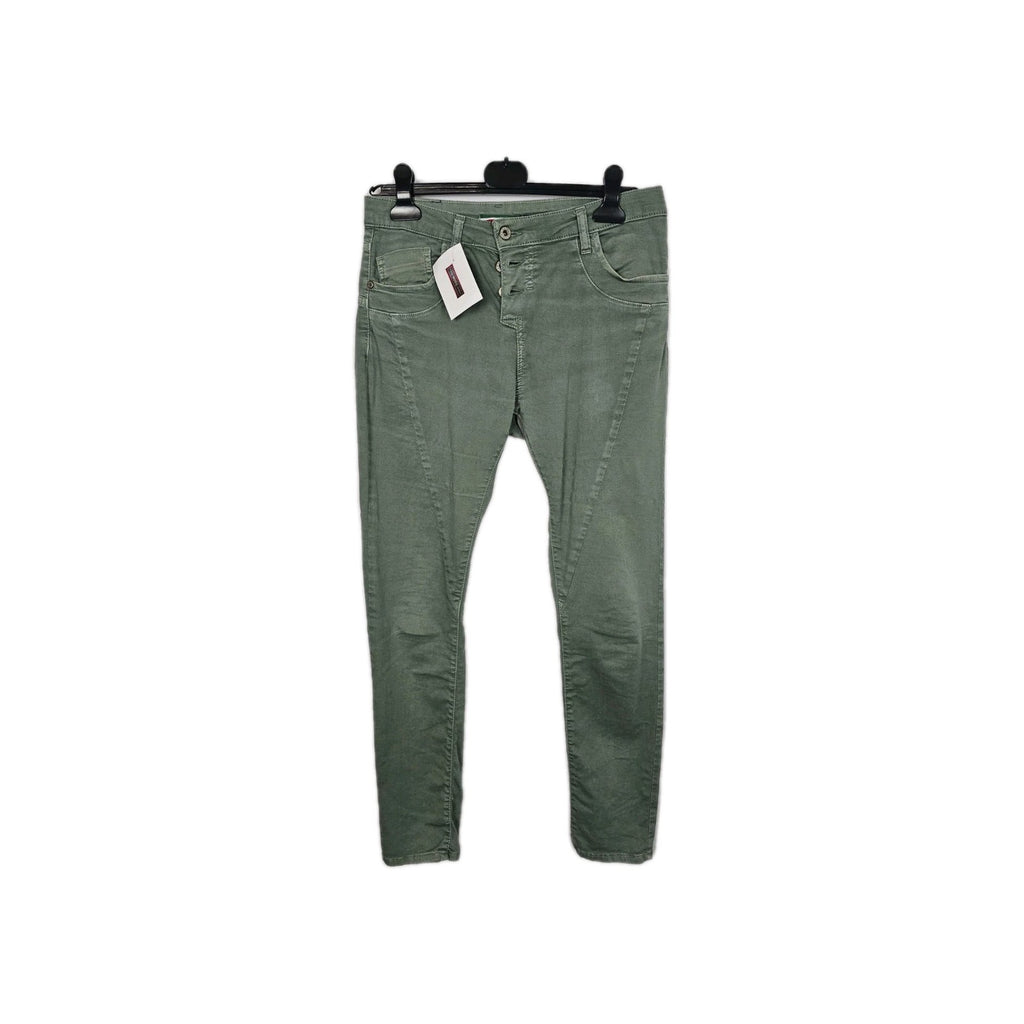 EK11127 Damen Hose Finall Gr.M Grün Hosenbund 40cm0