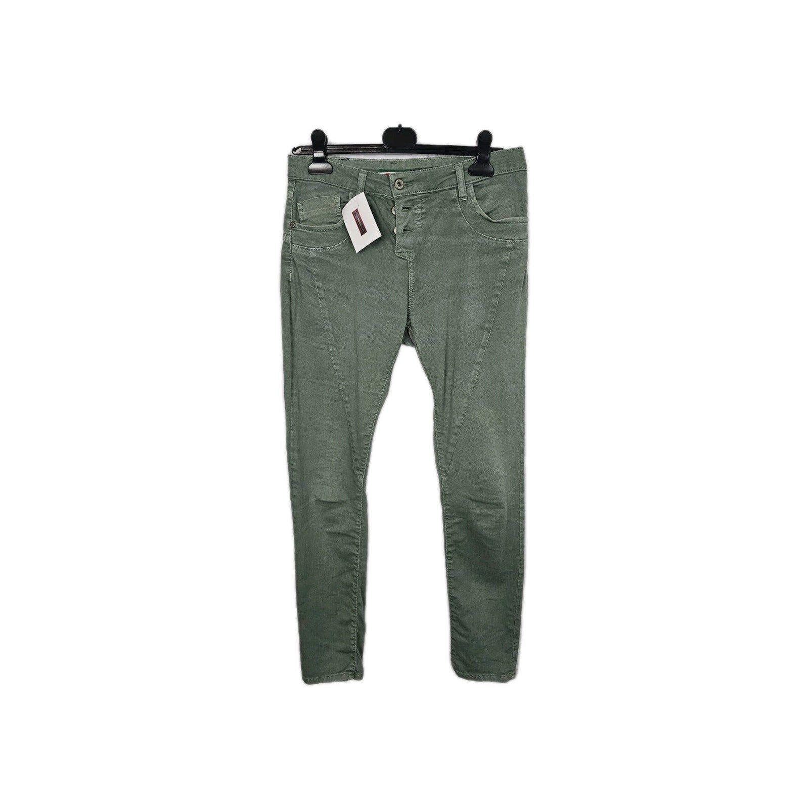 EK11127 Damen Hose Finall Gr.M Grün Hosenbund 40cm0