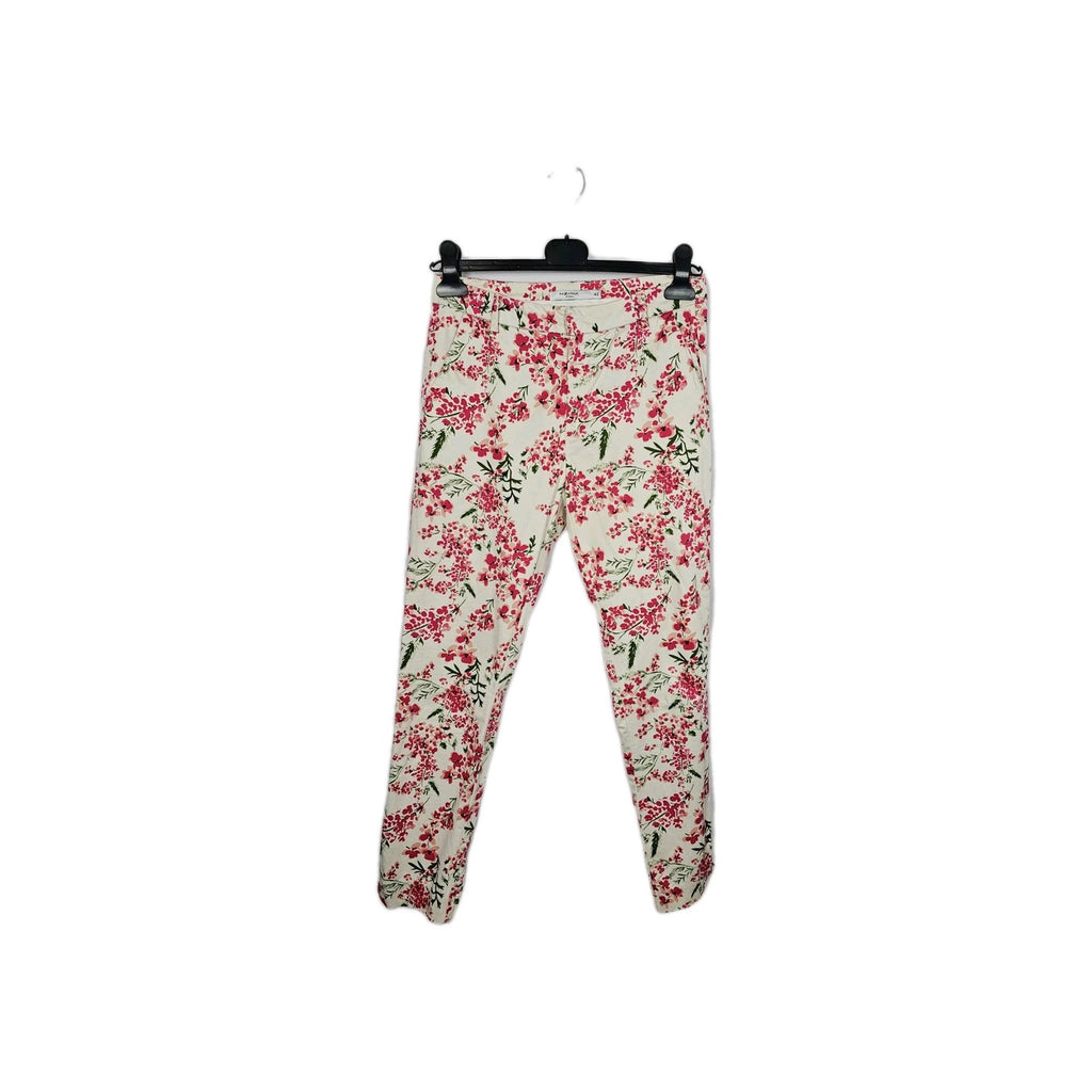 EK9558 Damen Hose Poa Zaitalia Gr.42 Weiß Mit Blumenmuster0