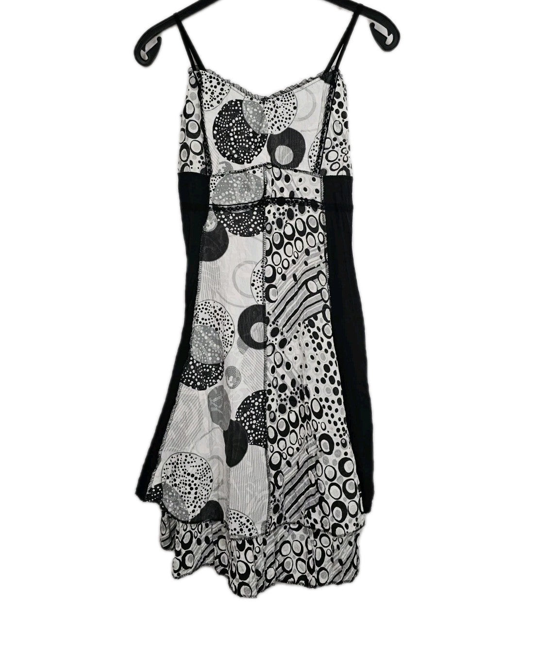 EK10251 Damen Kleid, schwarz-weiß, Gr.M 0