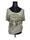 EK3863 Damen Oversize T-Shirt von herrlicher, grünbeige, Gr. S0