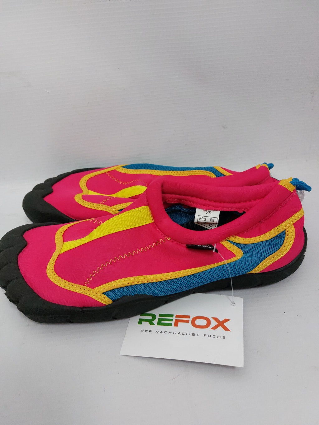 ES0677 Barfuß Badeschuhe von Maui, pink, blau, gelb, Gr. 392
