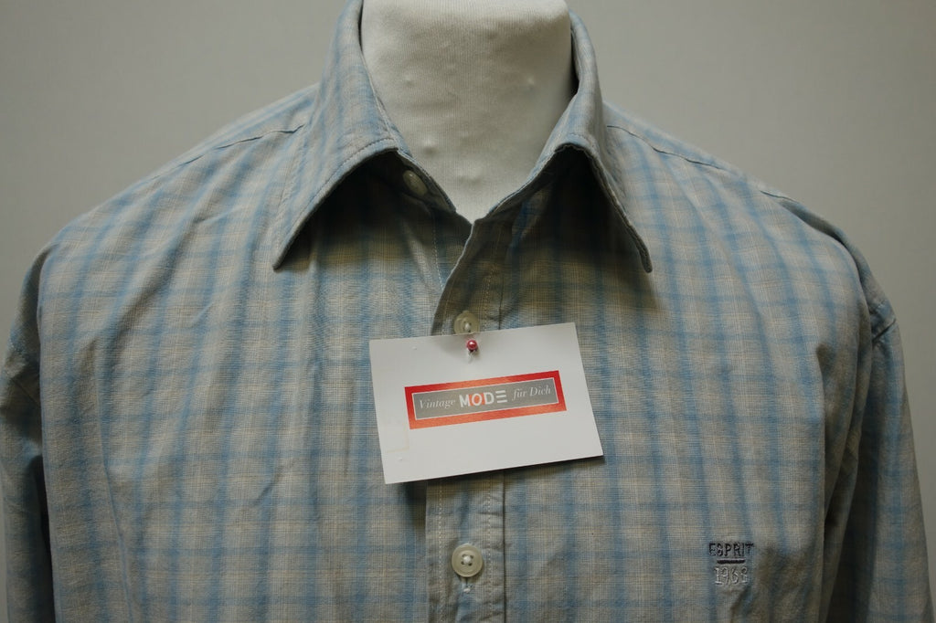 EK0701 Herren Hemd von Esprit, blau, kariert, XL1
