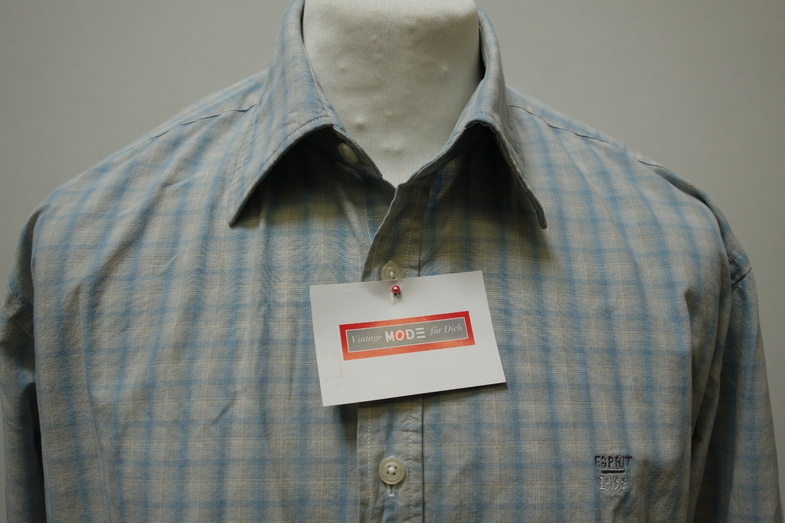 EK0701 Herren Hemd von Esprit, blau, kariert, XL1