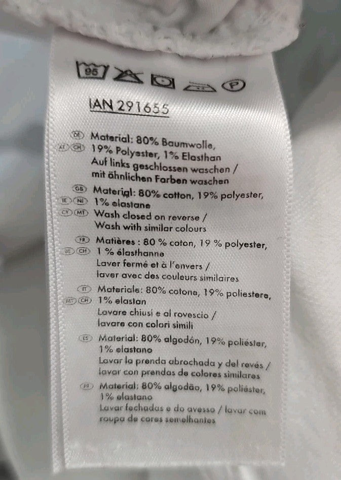 EK9607 Damen Jeans von Lidl, weiß, Gr.424