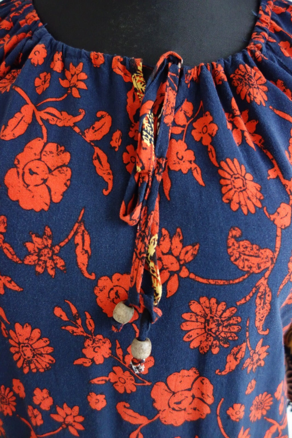 EK2415 Damen bluse von Apricot, blau-orange, Gr.XS1