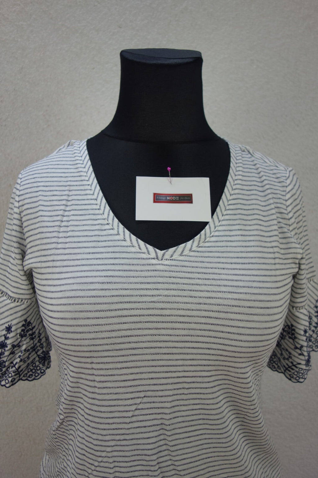 EK1028 Damen TShirt von s.Oliver, weiß/grau, Gr. 381