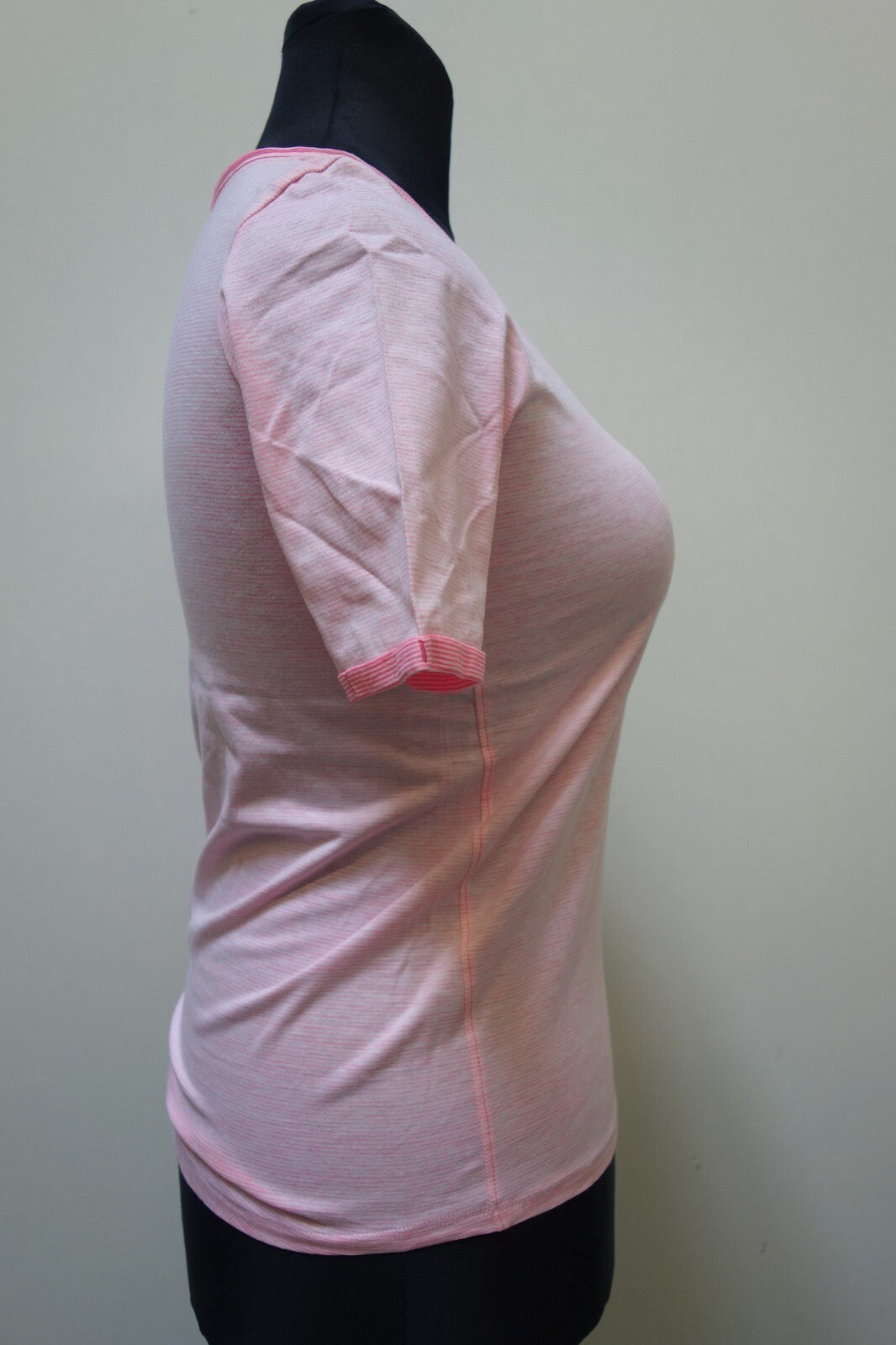 EK3374 Damen T-Shirt von Cecil, rosa/weiß gestreift, Gr. S3