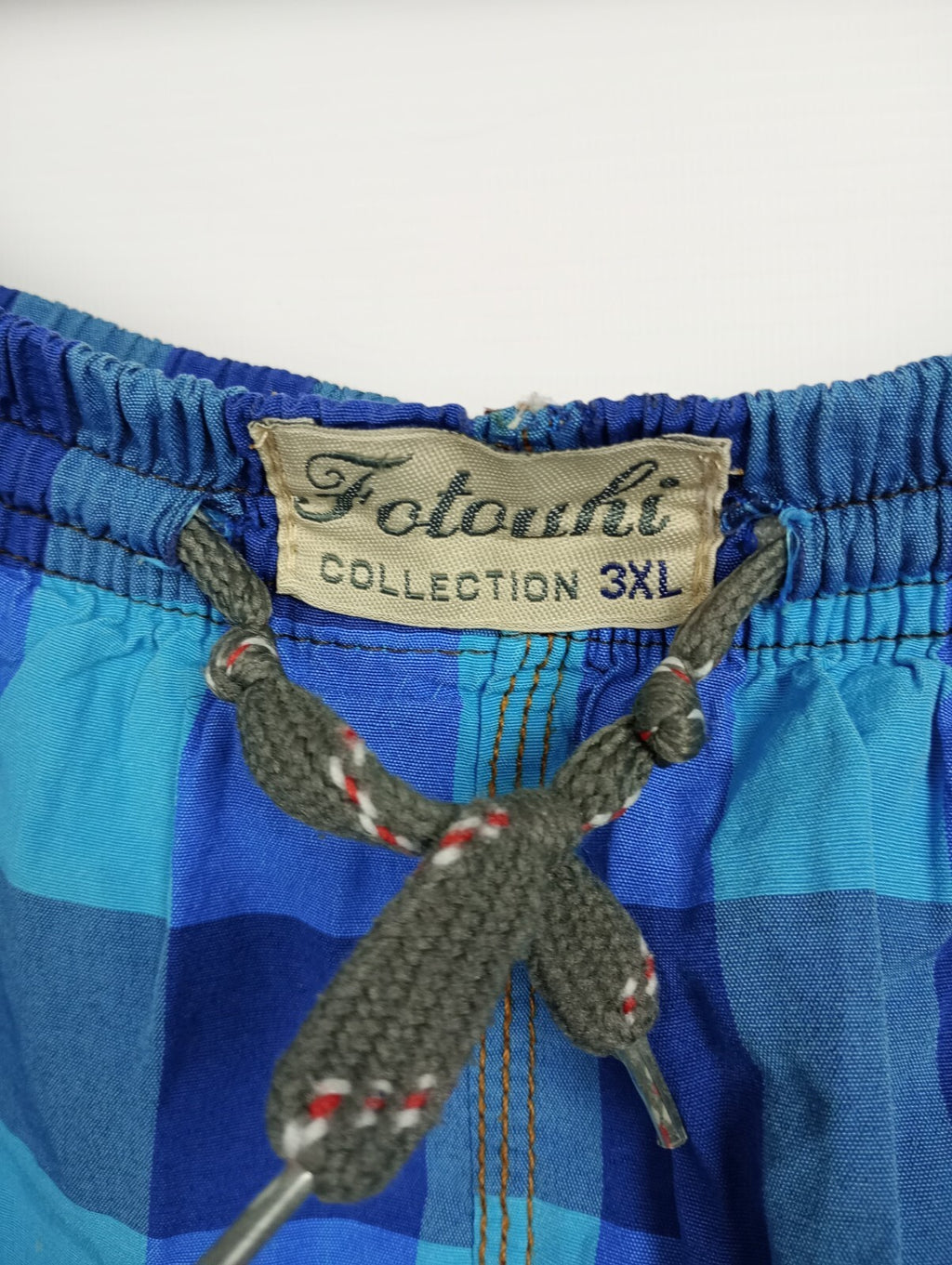 EK5247 Herren kurze Hose von Fotouhi, blau kariert, Gr. 3XL4