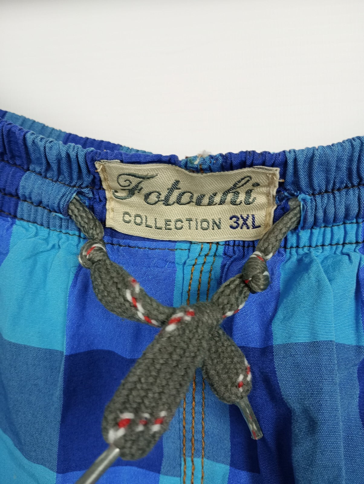 EK5247 Herren kurze Hose von Fotouhi, blau kariert, Gr. 3XL4