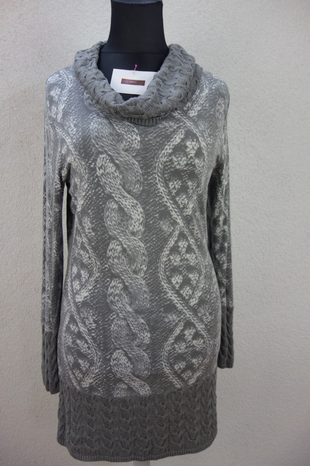 EK1918 Damen Kleid von Mills, grau/weiß, Gr. 420