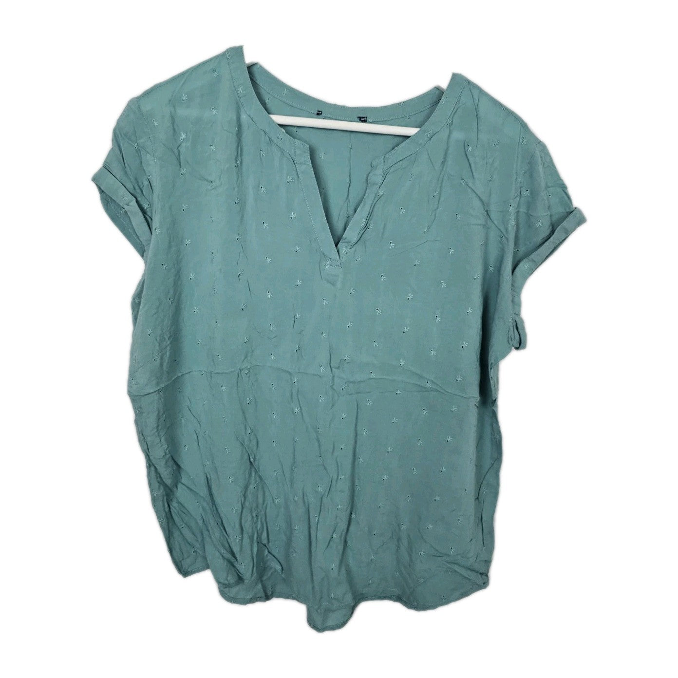 EK8884 Damen Bluse, Türkis, Gr. Ca M0