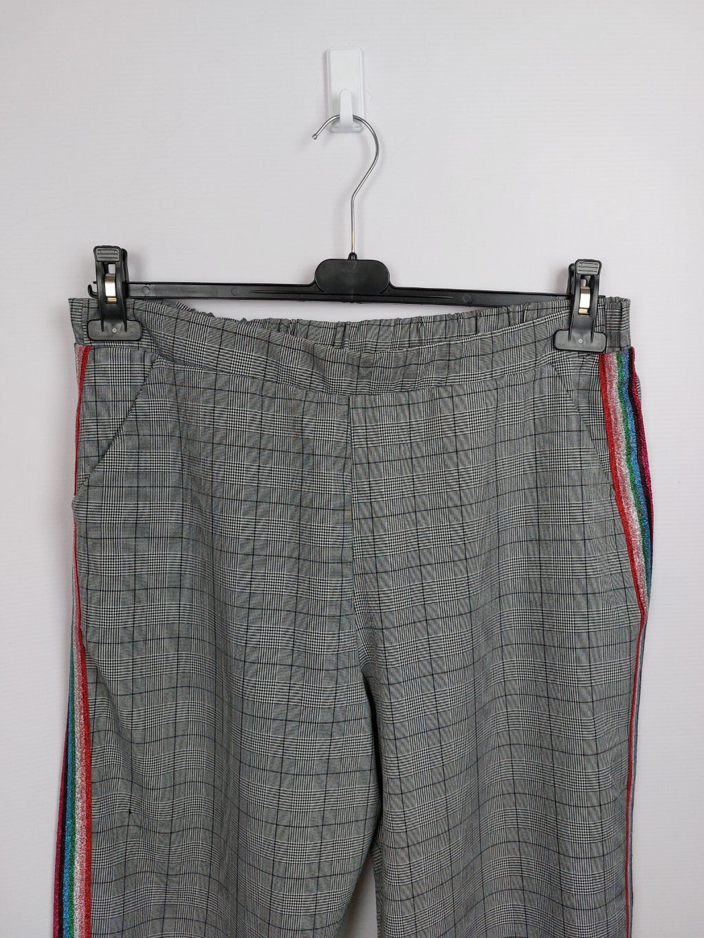 EK2144 Damen Hose von Clockhouse, grau kariert, Gr. 441