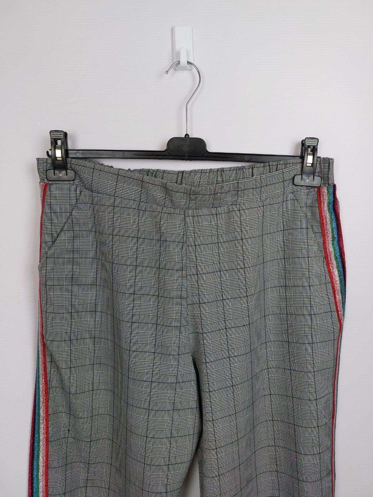 EK2144 Damen Hose von Clockhouse, grau kariert, Gr. 441