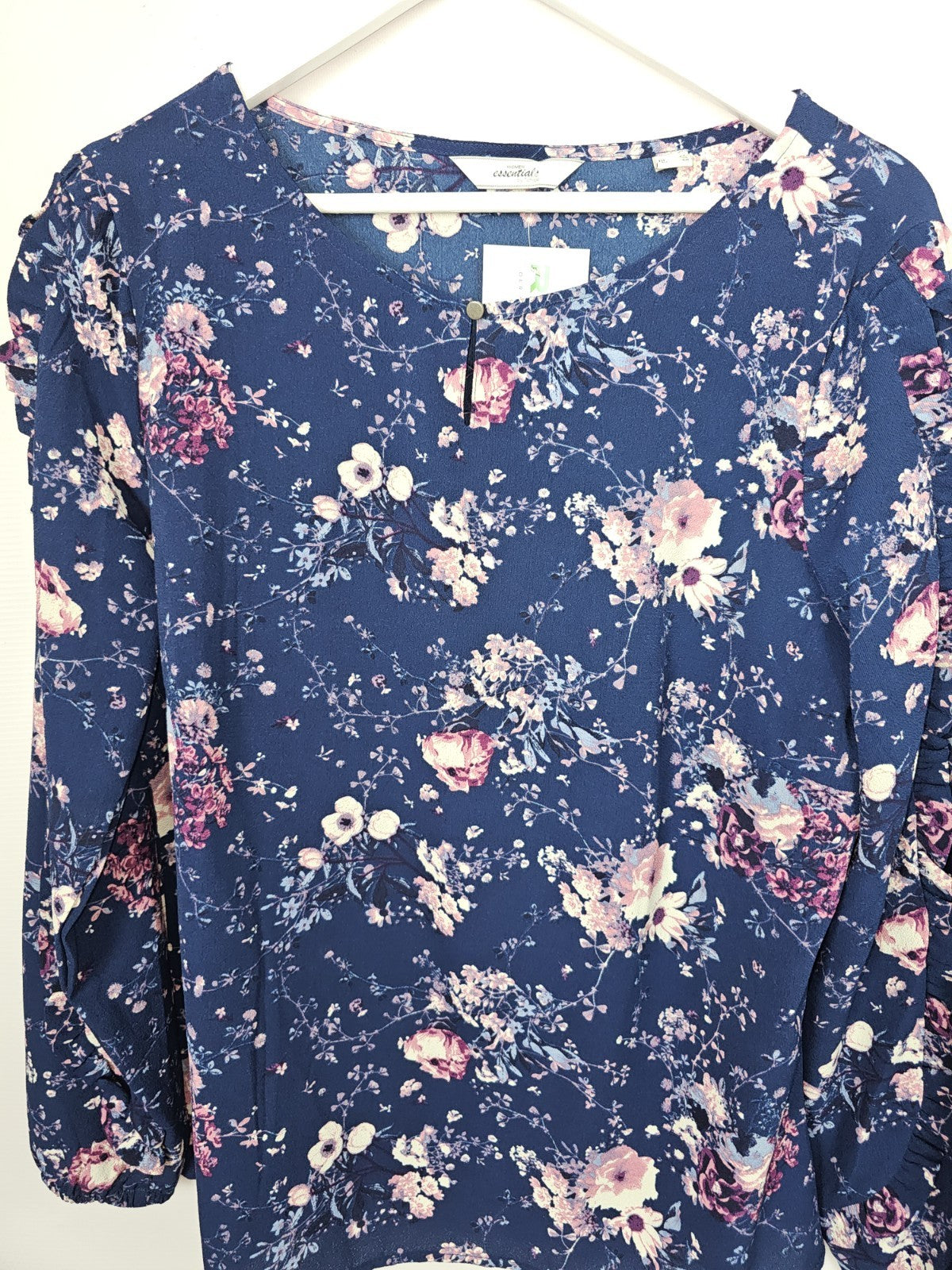 EK9032 Damen Bluse von Tchibo, Dunkelblau, Gr. 441