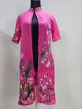 EK6326 Damen Kimono von Monica Quen, pink, Gr. L0