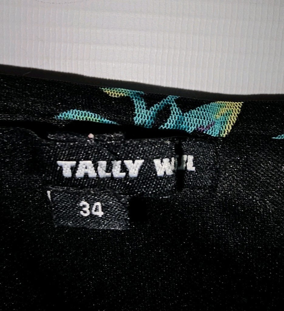 EK9566 Damen Kleid Tally Weijl Gr.34 Schwarz1