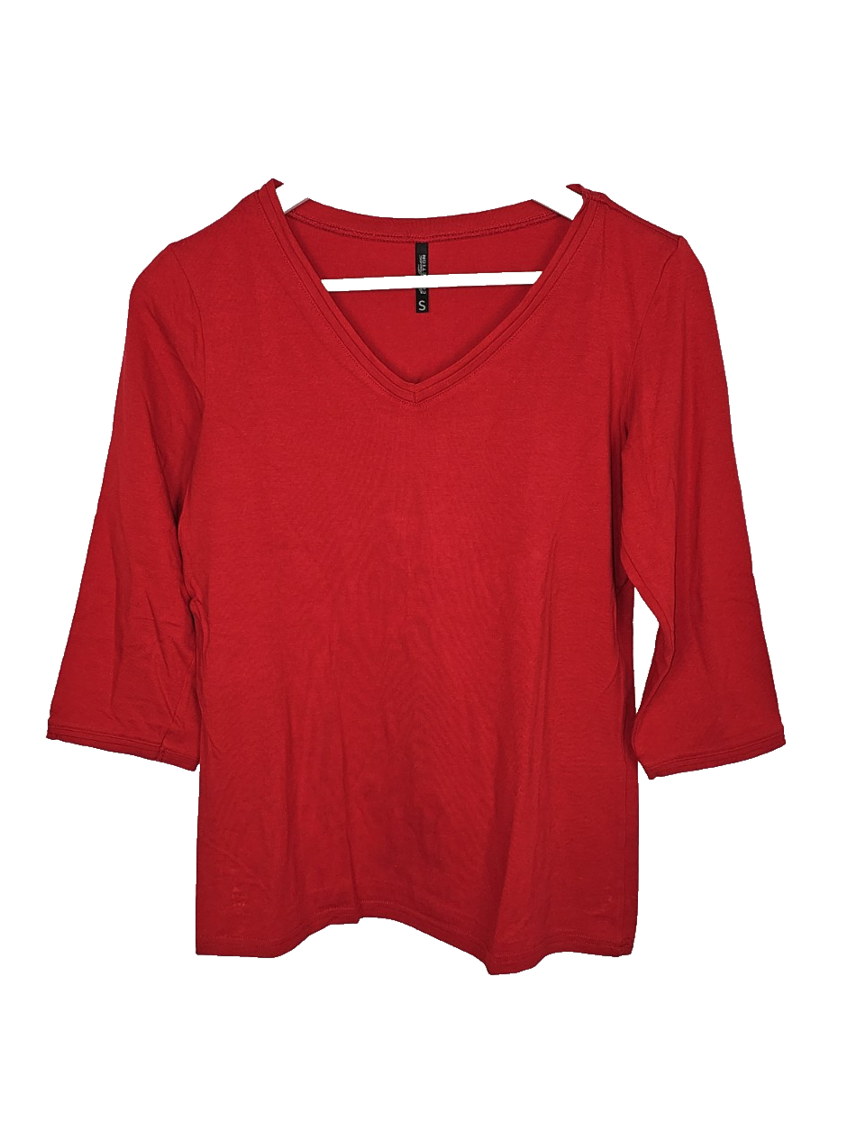 EK7366 Damen Sweatshirt von Laura Torelli, Rot, Gr.S0